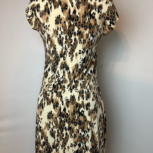 Rafaella Cream Sheath Dress with Flutter Cap Sleeves Size L - Picture 11 of 14